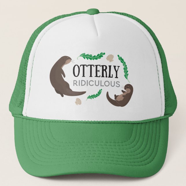 Casquette Otterly Ridiculous funny joke otter pun (Devant)