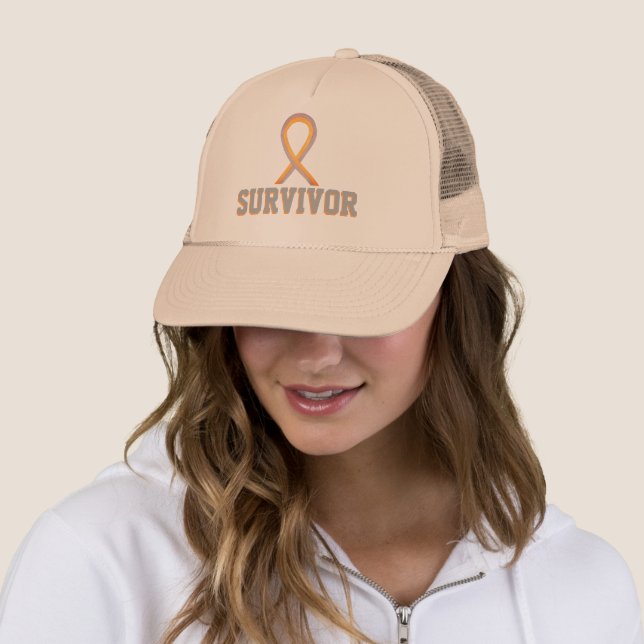 Casquette ou Casquette du ruban de sensibilisation (En situation)