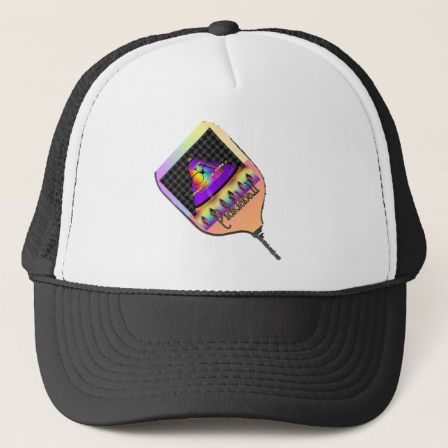 Casquette Où est le Sun Pickleball noir et blanc (Devant)