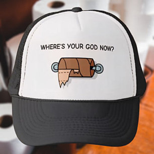 Casquette Où est ton Dieu maintenant ? – Papier toilette drô
