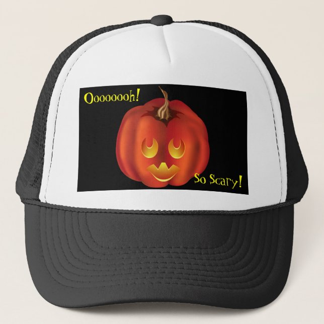 Casquette Ouh, Si Effrayant ! Halloween Jack-O-Lantern Vampi (Devant)