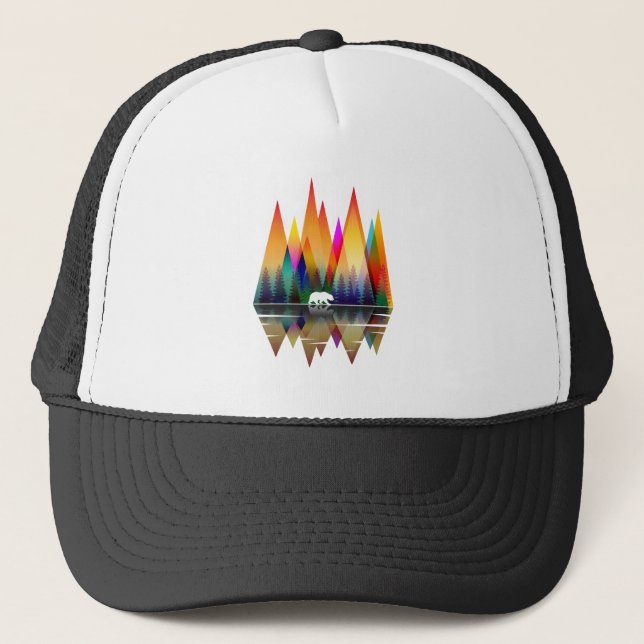 CASQUETTE OURS ARC-EN-CIEL DE MONTAGNE (Devant)