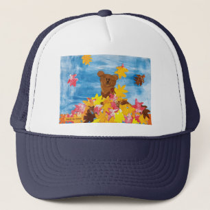 Casquette Ours Choco Automne - Art pour enfants pour le choi