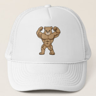 Casquette Ours comme Bodybuilder avec de grands Muscles