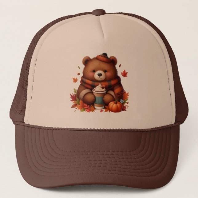 Casquette Ours d'automne rustique/vintage (Devant)