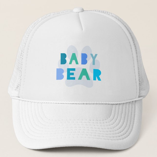Casquette Ours de bébé - bleu (Devant)
