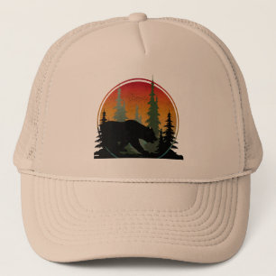 Casquette Ours de coucher de soleil Forêt Nature Animal