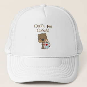 Casquette Ours de garçon fou pour des vacances de cacao