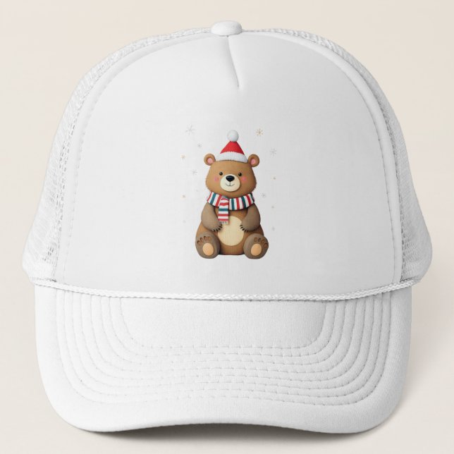 Casquette Ours de Noël (Devant)