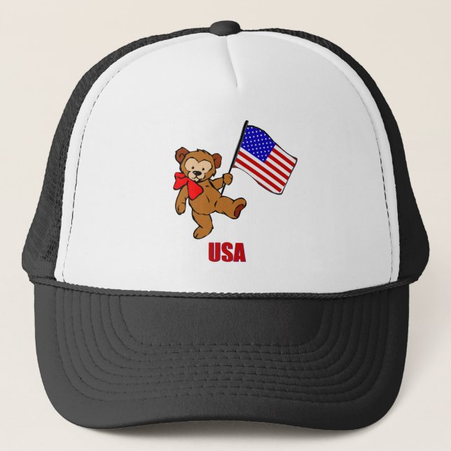 Casquette Ours de nounours des Etats-Unis (Devant)