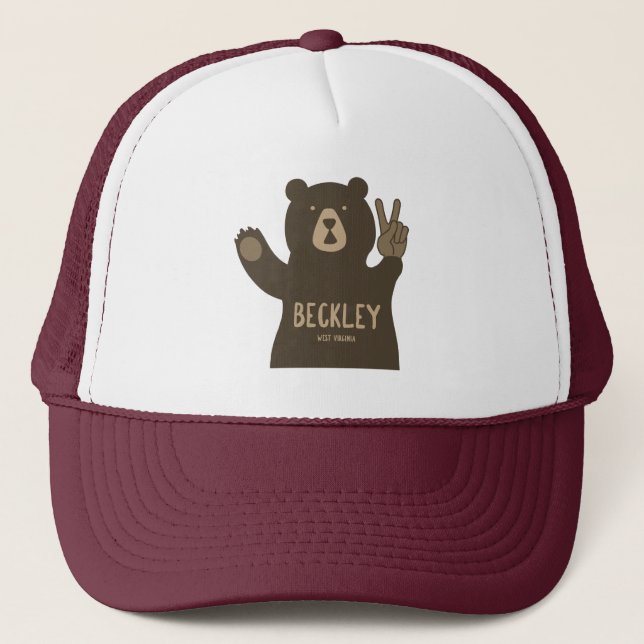 Casquette Ours de paix Beckley West Virginia (Devant)
