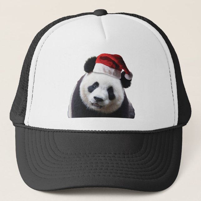Casquette Ours de panda Noël (Devant)