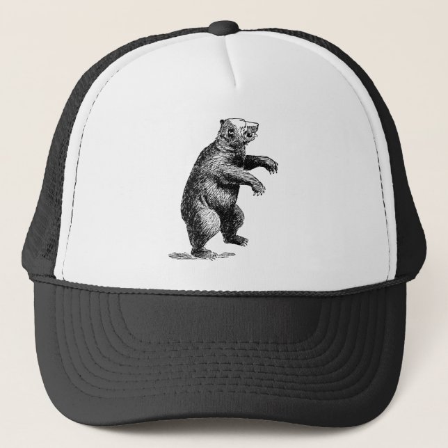 Casquette Ours debout (Devant)