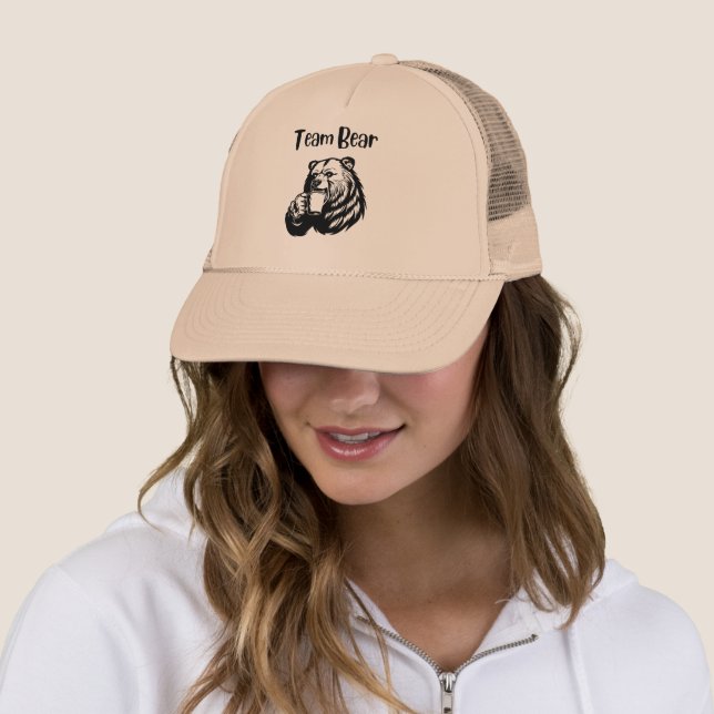 Casquette Ours d'équipe (En situation)