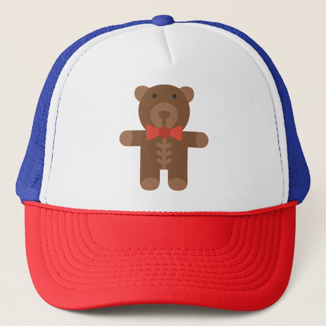 Casquette ours en peluche (Devant)