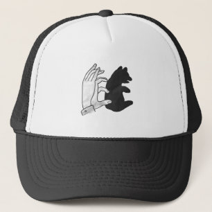 Casquette Ours en Silhouette de Main Petit