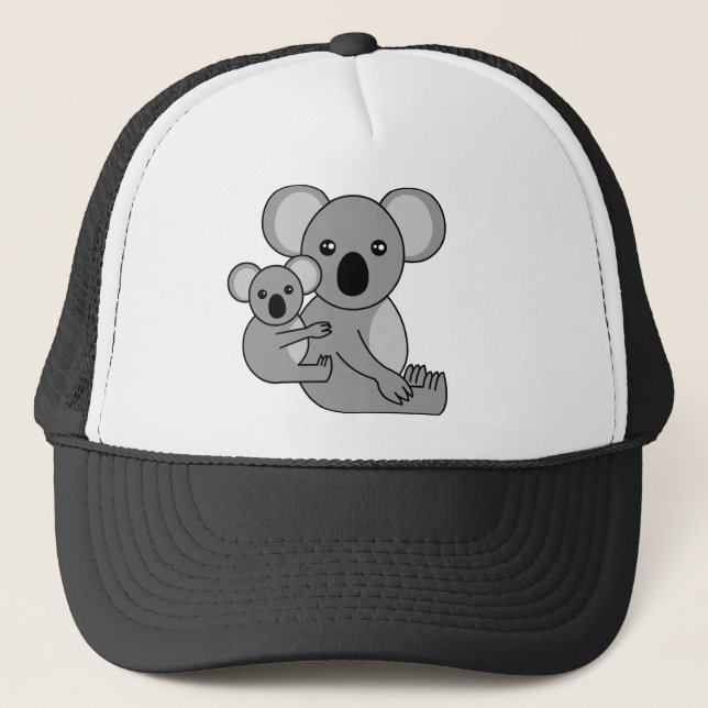 Casquette Ours et bébé de koala mignons (Devant)