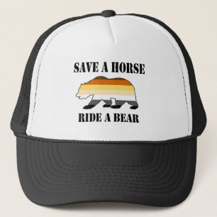 Casquette Ours gai Sauvez un cheval Marche un ours