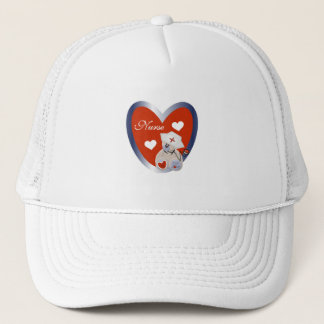 Casquette Ours-infirmière avec T-shirts et cadeaux de coeur