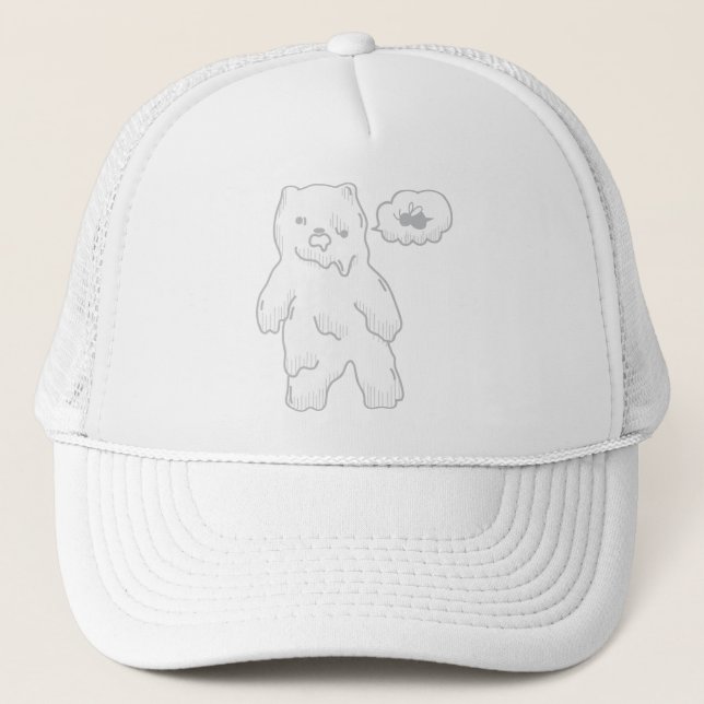 Casquette Ours mignon de zombi (Devant)