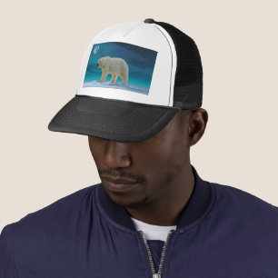 Casquette Ours polaire en chapeau de camion clair de lune