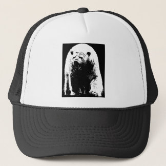 Casquette Ours polaire noir et blanc Pop Art