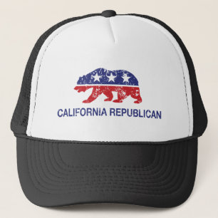 Casquette Ours républicain de la Californie affligé