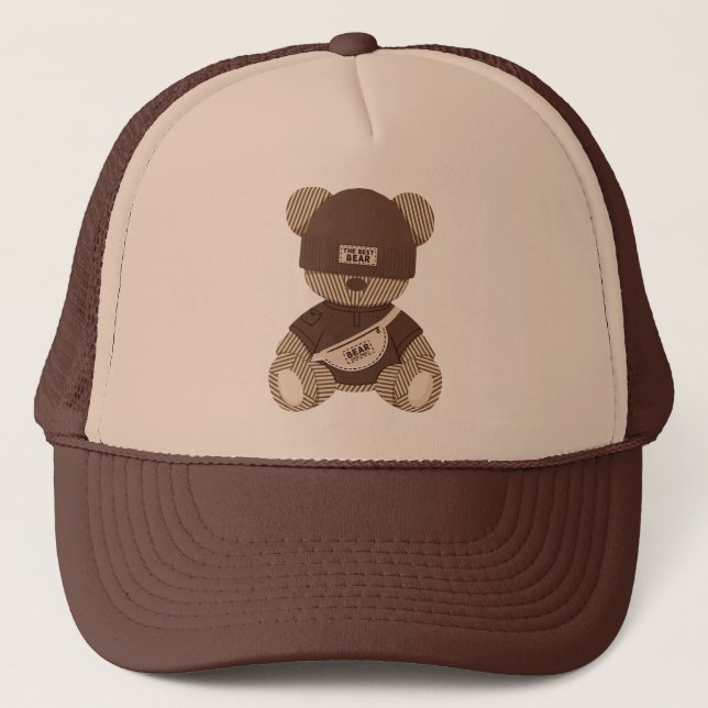 Casquette Ourson Teddy Cool : Meilleur Design d'Ours (Devant)