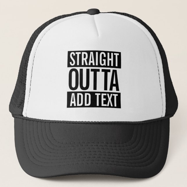 CASQUETTE OUTTA DROITS… AJOUTENT VOTRE TEXTE MEME (Devant)