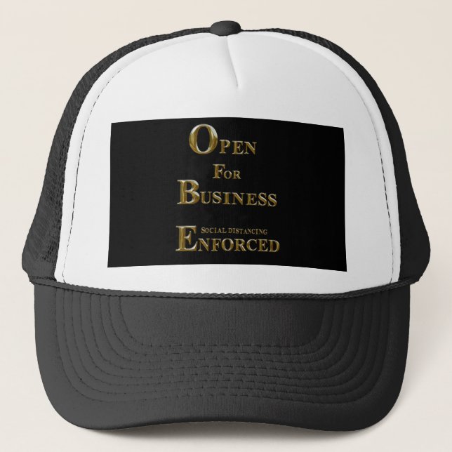 CASQUETTE OUVERT POUR LES AFFAIRES (Devant)