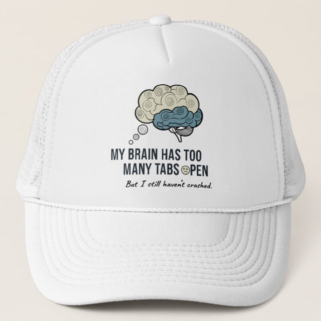 Casquette Overthinking Killed My Vibe Funny Anxiety Quote T- (Devant)