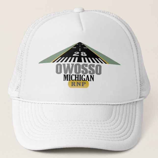 Casquette Owosso MI - Piste de l'aéroport (Devant)