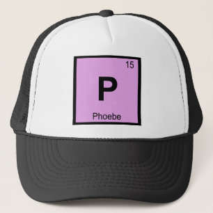 Casquette P - Chimie de Titan Phoebe Symbole du tableau péri
