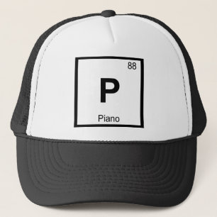 Casquette P - Symbole de Tableau périodique de chimie de