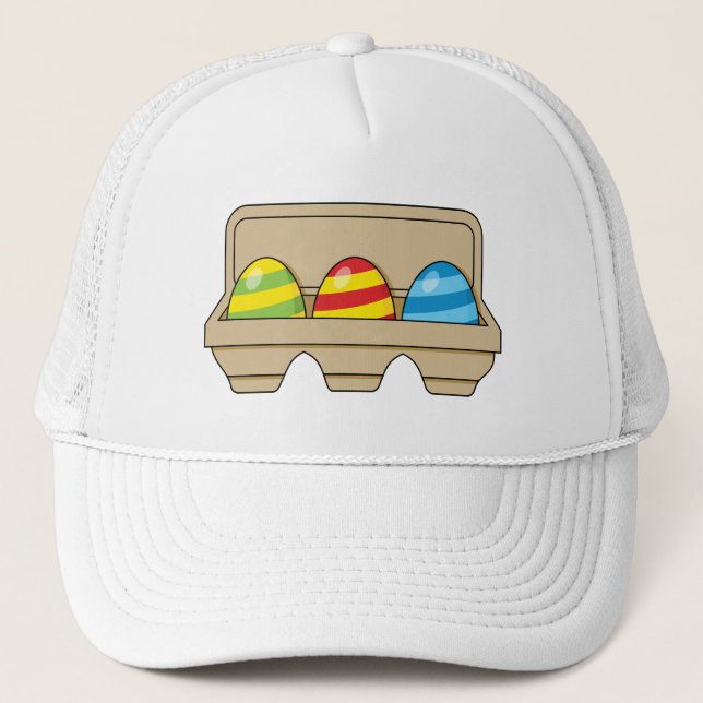 Casquette Pack de caricatures colorées OEufs de Pâques (Devant)