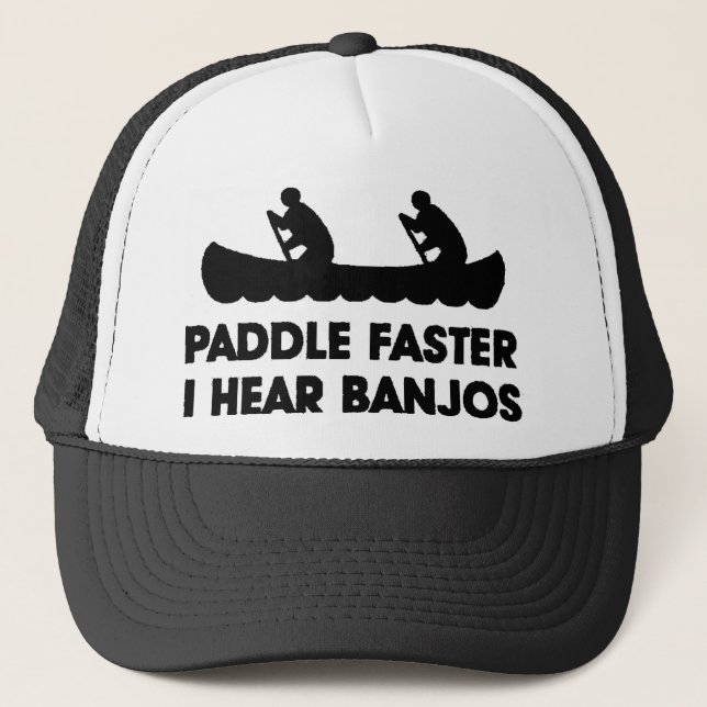 Casquette Paddle plus vite que j'entends le Banjo (Devant)