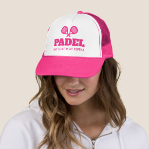 Casquette Padel Eat Sleep Jouer Répéter le chapeau de camion