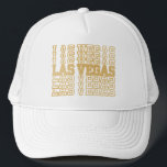Casquette Paillettes dorées Las Vegas<br><div class="desc">Préparez-vous pour un week-end inoubliable à Las Vegas avec ce chapeau clinquant blanc et or.</div>