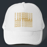 Casquette Paillettes dorées Las Vegas<br><div class="desc">Préparez-vous pour un week-end inoubliable à Las Vegas avec ce chapeau blanc et or clinquant.</div>