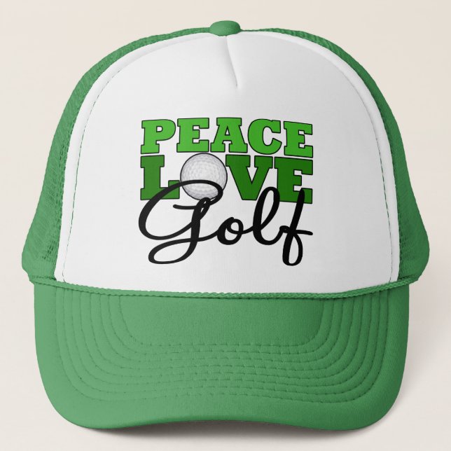 Casquette Paix, Amour & Golf (Devant)