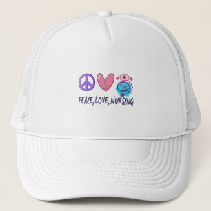 Casquette Paix Amour Soins infirmiers