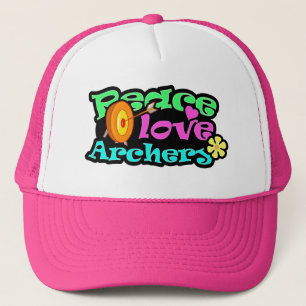 Casquette Paix, amour, tir à l'arc