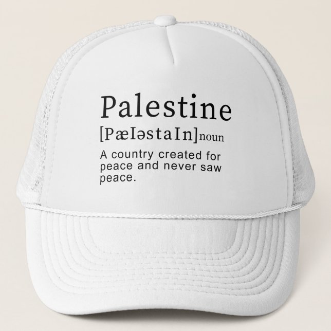 Casquette Palestine Signification design Palestine Définitio (Devant)