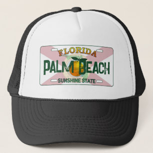 Casquette Palm Beach Florida plaque d'immatriculation casque