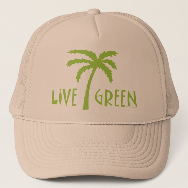Casquette Palmier vert en direct De l'environnement (Devant)