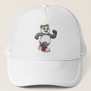 Casquette Panda à courir avec bandeau