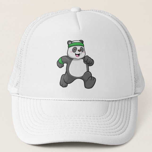 Casquette Panda à Jogging avec bandeau (Devant)