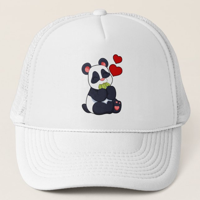 Casquette Panda à manger des Feuilles (Devant)