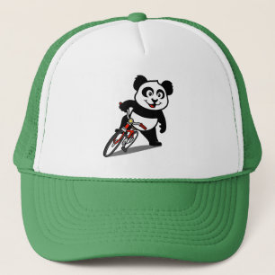 Casquette Panda à vélo mignon