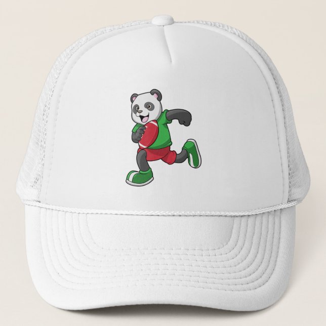 Casquette Panda au football avec équipement (Devant)
